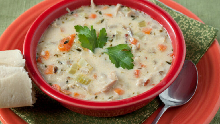 Demos Chicken And Rice Soup Recipe- Delicious homemade recipe.