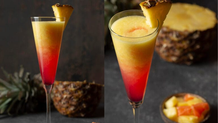 Strawberry Pineapple Tequila Sunrise Recipe- Yummi Recipe
