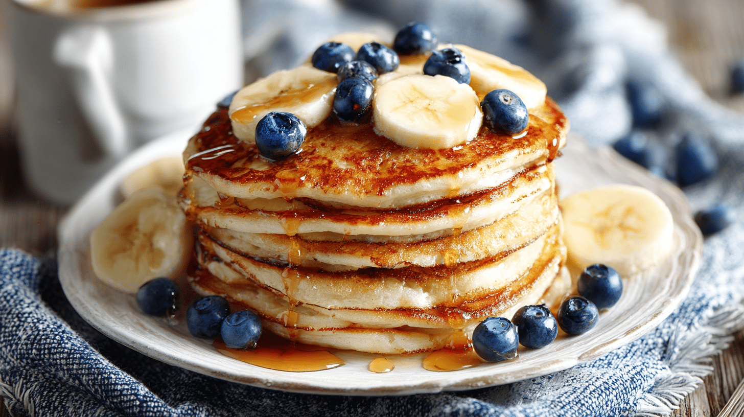 Cottage Cheese Banana Pancakes 1 ielbougha Ultra realistic homemade cottage cheese banana panc f284adf7 81e5 4acb a7a6 e60971b4015d 1